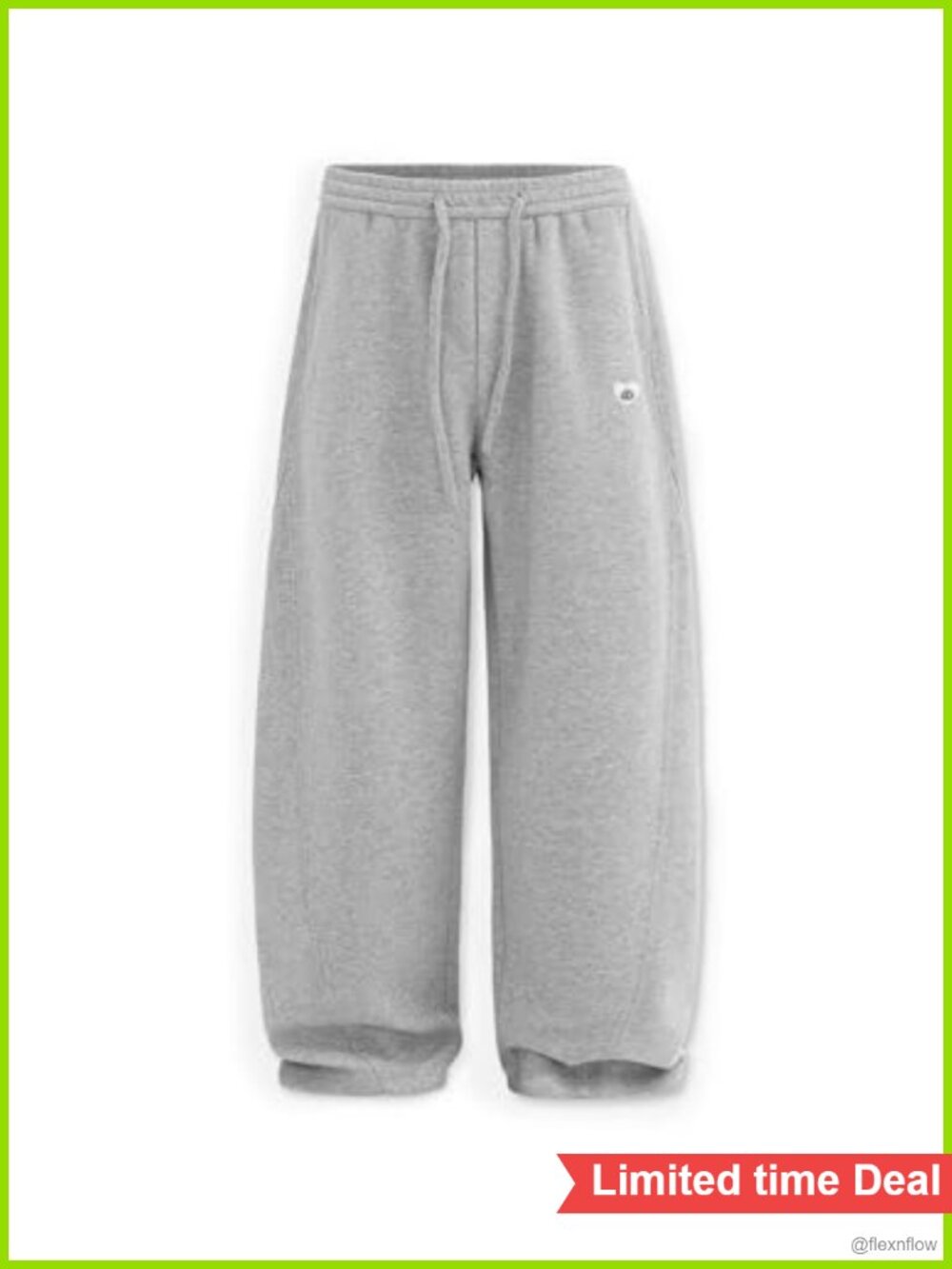 Wide Leg Sweatpants Open Bottom Athletic Lounge Pants with Pockets